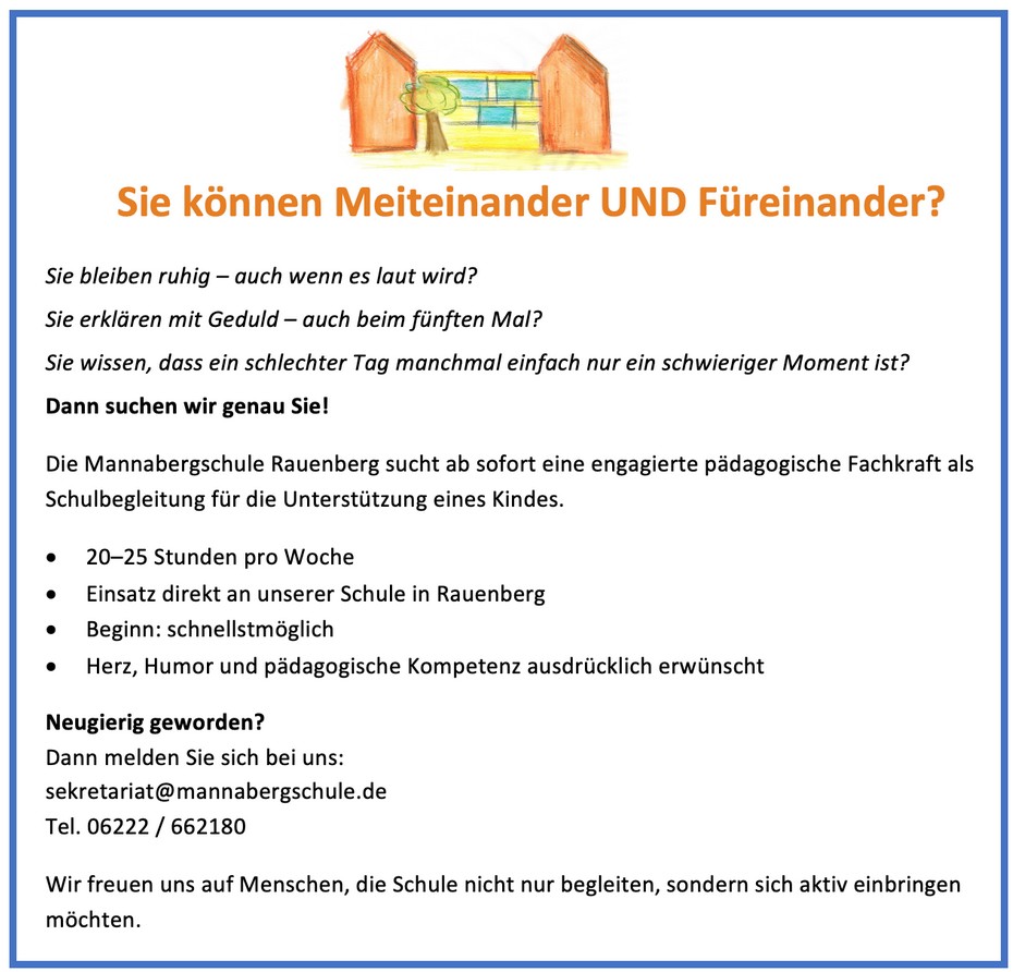 Schulbegleitung 2026